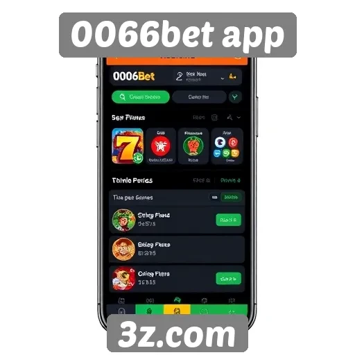 Avaliação da interface do usuário do 0066bet app